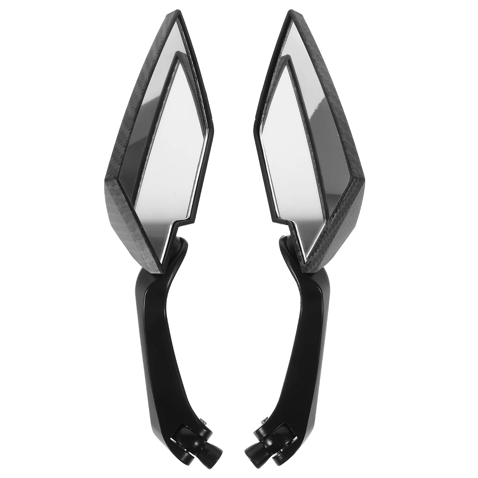 

A Pair Motorcycle Rear View Mirrors Universal Adjustable Pattern Black Aluminum Side Mirrors for Motorcycles Scooters