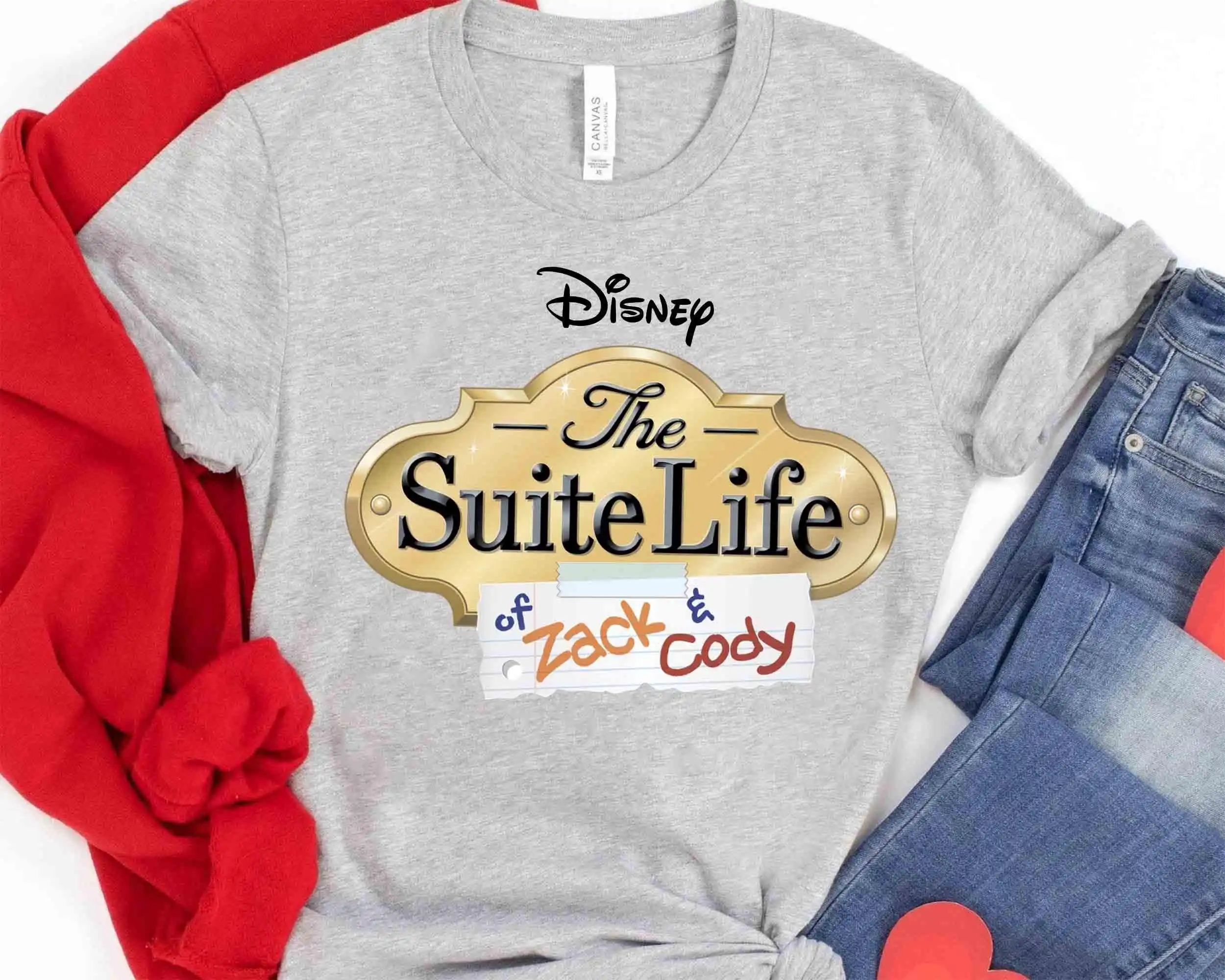 تي شيرت فيلم قناة ديزني، شعارات ألعاب قناة ديزني، فريق ألعاب كلاسيكي ميكي قناة، جولة والت ديزني إلى ديزني لاند