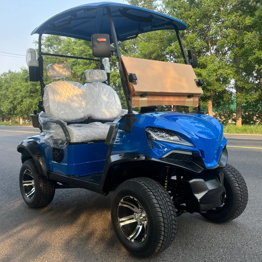 تصميم جديد 72 فولت بطارية ليثيوم عربة جولف رخيصة على الطرق الوعرة نادي الغولف عربات التي تجرها الدواب الأبيض رفع 4 الركاب عربات الغولف الكهربائية