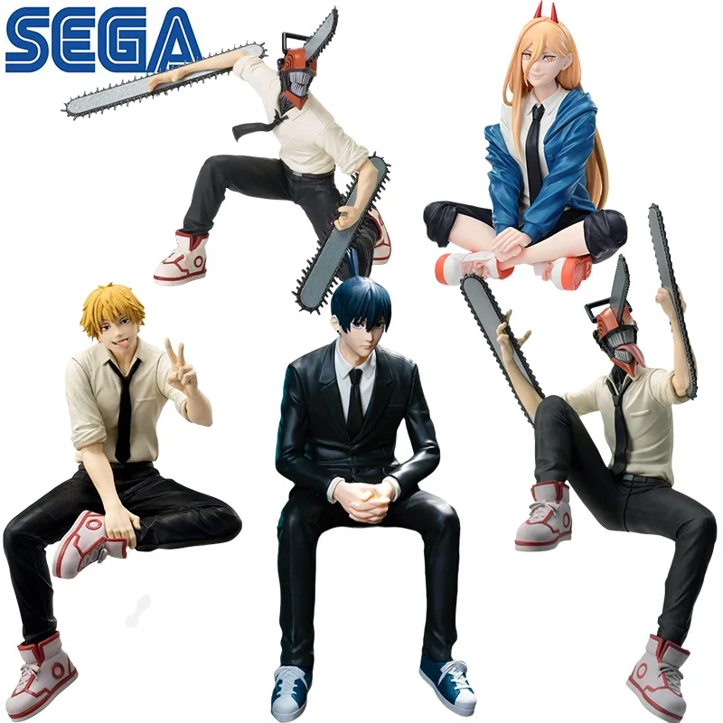 SEGA 정품 PM 초코노세 전기톱 맨 파워 덴지 하야카와 아키 PVC 애니메이션 액션 피규어 장난감 모델 인형 데스크탑 장식 선물