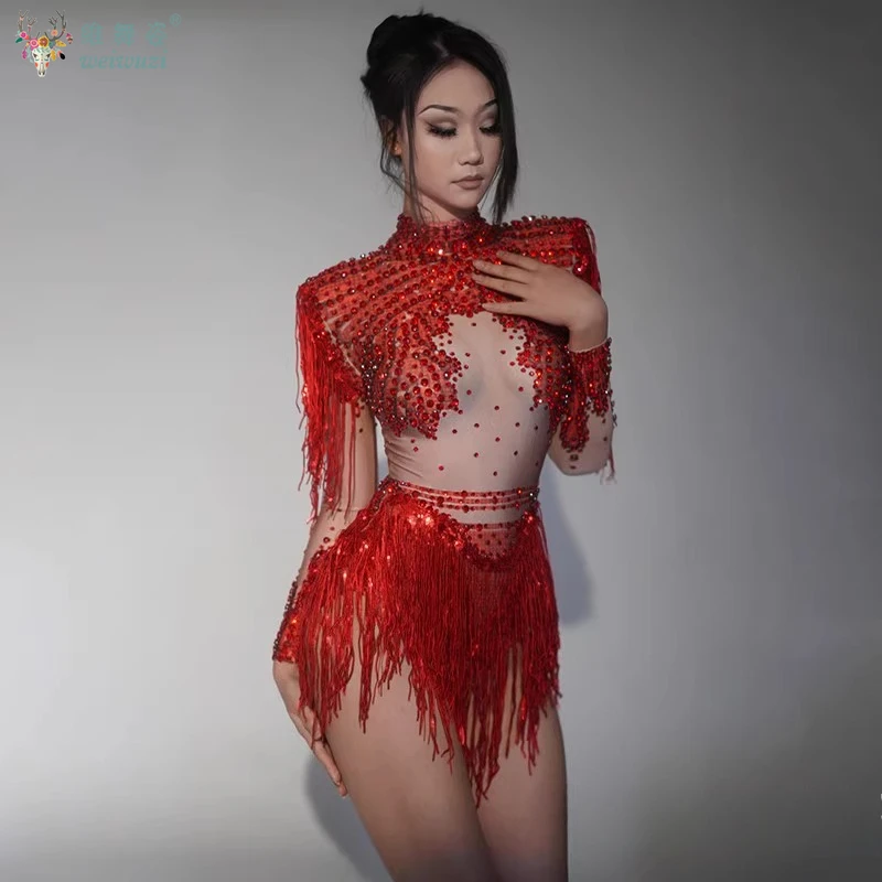 Vêtements de concours de danse latine pour adultes et enfants, robe à franges avec pierres AB personnalisées, Costume de spectacle Tango Samba