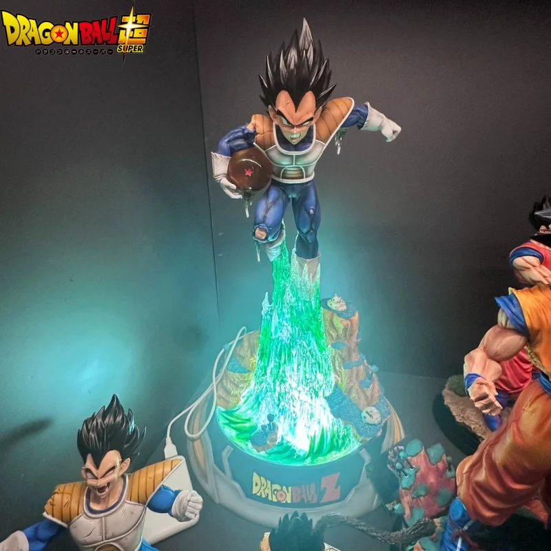 

25cm Dragon Ball Figure Vegeta Iv Statue Pvc Gk Statue Figurine Model Doll Ornament Collection Room Desk Decor Toy Birthday Gift