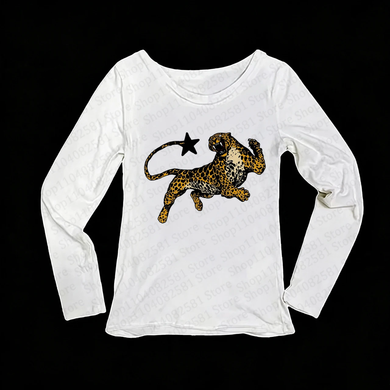 Y2k style best-selling printed T-shirt slim fit 90s baby T-shirt punk women's autumn and winter long sleeved sexy streetwear