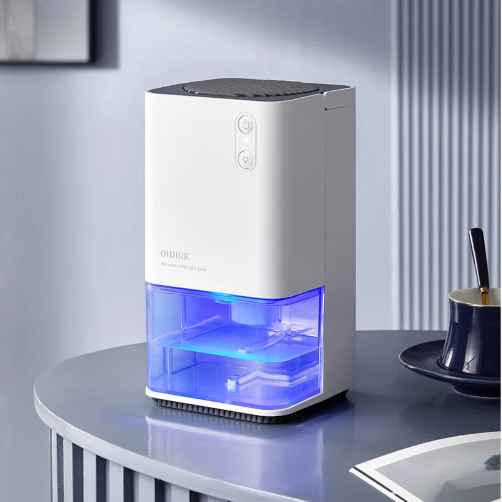 

Dehumidifier For Home 1.2L Visual Water Tank Small Dehumidifiers for Bathroom,Moisture Absorption Bedroom Noiseless 33W