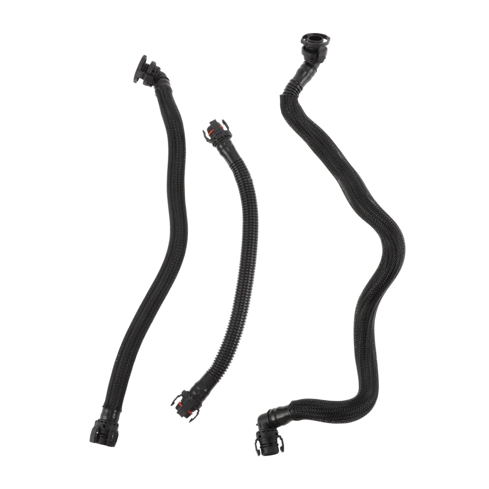 11157589989 11157589992 11157595188 3pcs Crankcase Breather Vent Pipe Hose for BMW X5 07-13 1 set