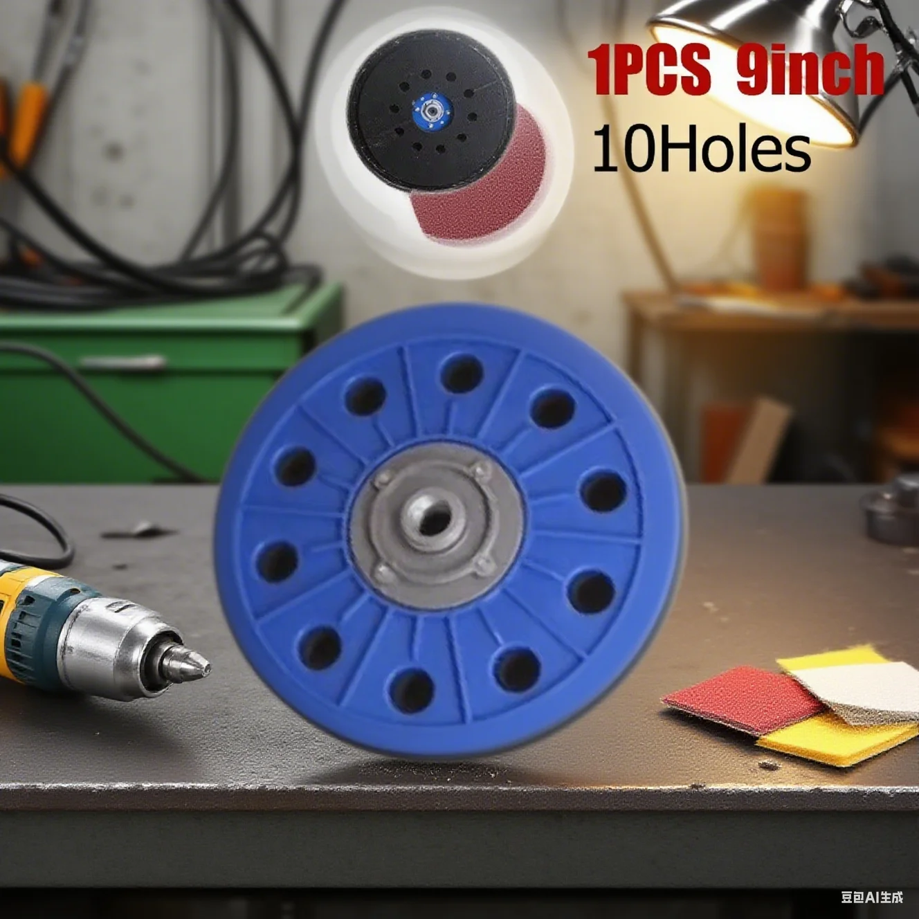 

Drywall Sander Backup Pad 9 Inch 230mm with 14mm Thread Fits Dustless Sanders and Porta Cable Sanders Sanding Disc