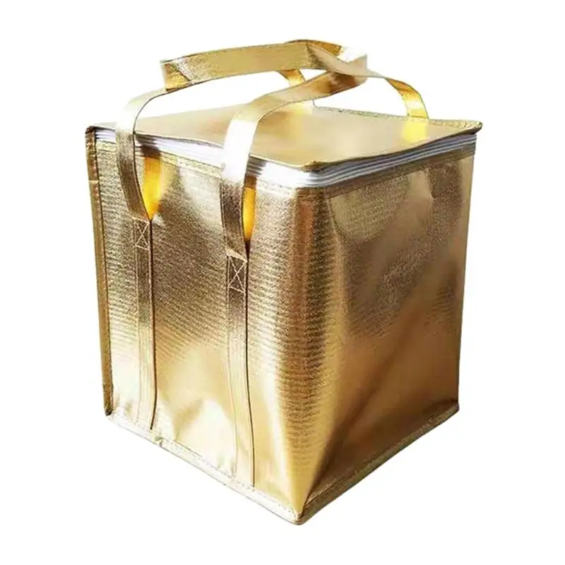 Food Delivery Bag Thermal Cake Carrying Bag Zipper Design Food Storage Bag Take out Food Insulation Pouch