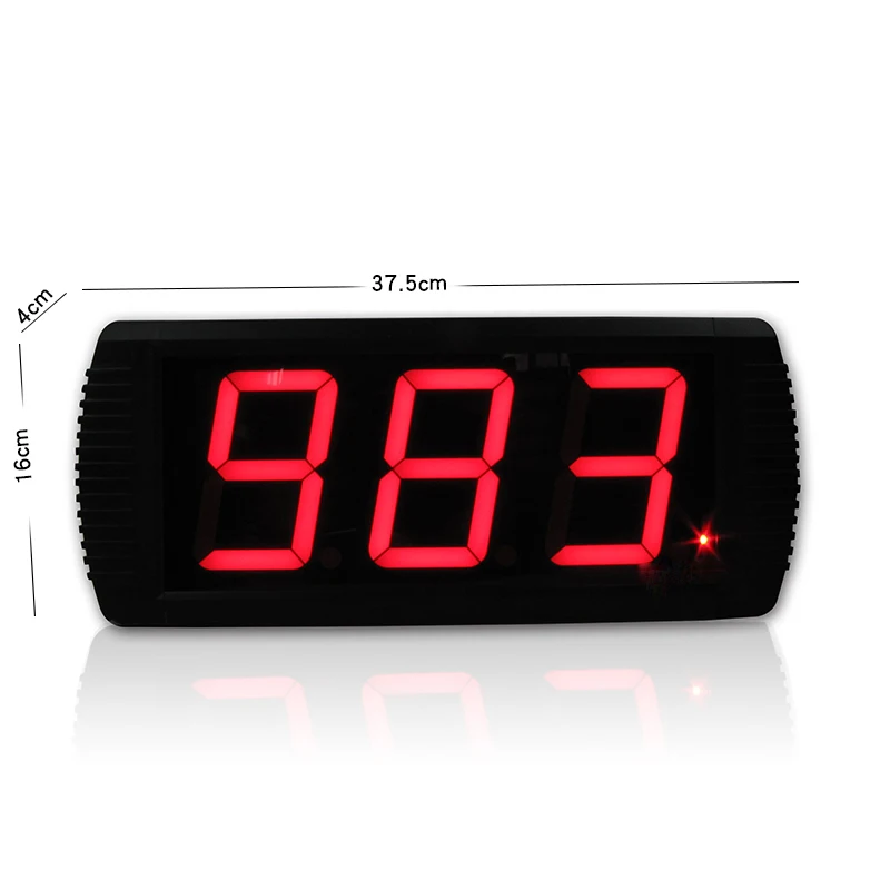 LED Digital Event Countdown Timer, Wall Mounted, 999 Number Display, Electronic Day Counter, High Brightness, + 1/-1