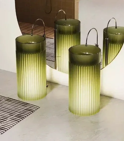 حوض غسيل الحمام الفاخرة فندق الغرور الخزف الرخام نظرة السيراميك الفن الرخام غسل حوض اليد حوض الركيزة