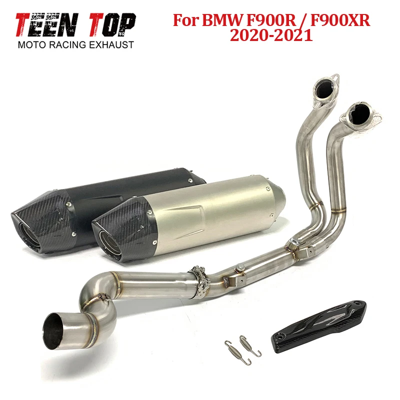 

Выхлопная труба мотоцикла для BMW F900R F900SR, полная выхлопная система 20-21 Escape Moto, передняя соединительная труба, 440 мм, глушитель, выхлопная труба