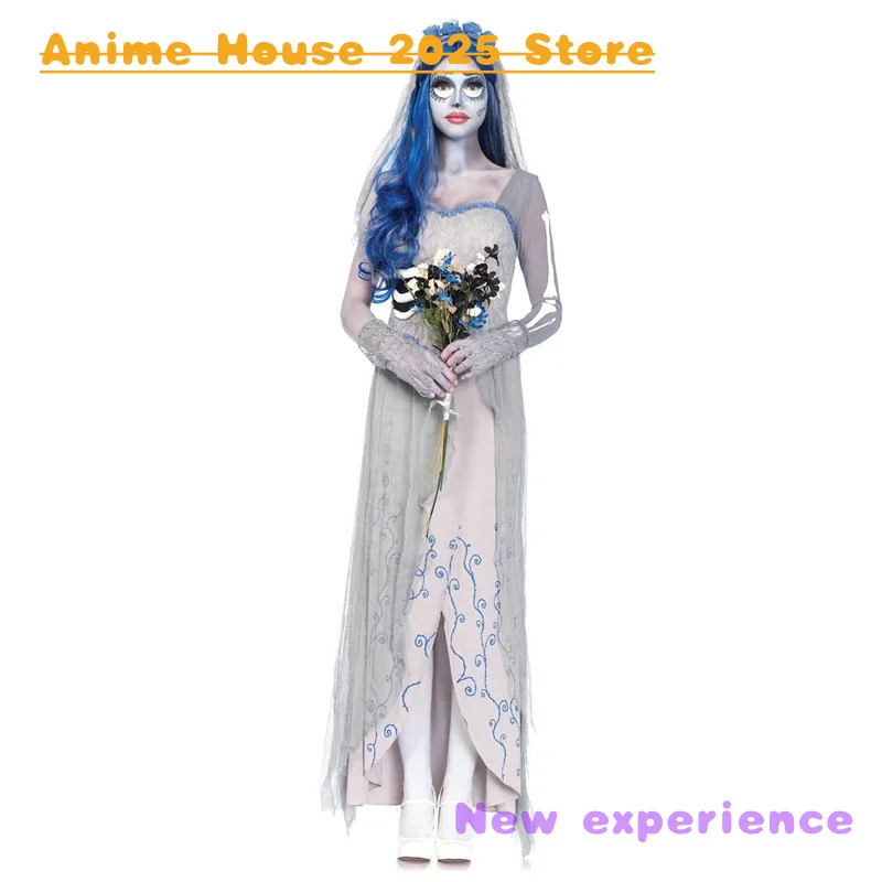 2025 Animation Costume Vampire Halloween costume, queen dress, ghost bride, queen empress, empress dowager cosplay, European and