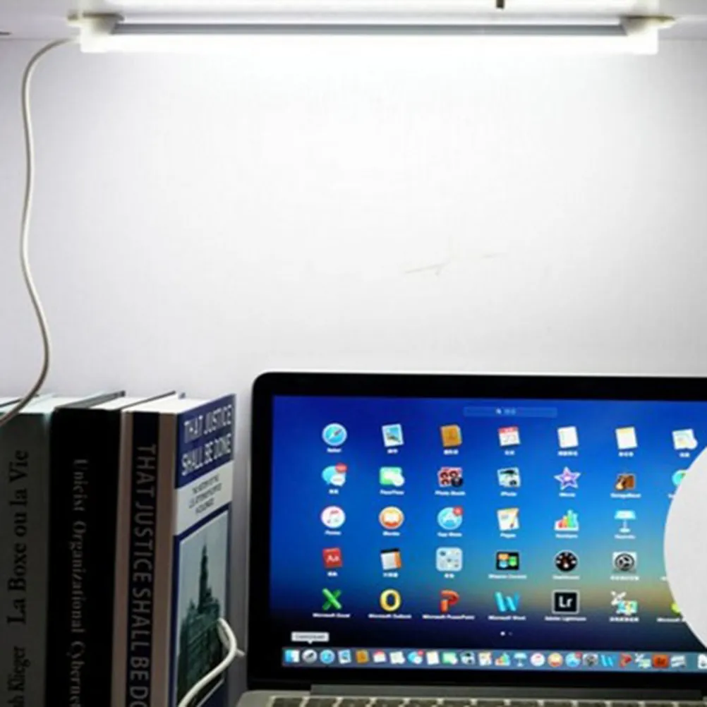 

22Cm USB Powered Portable Mini LED Reading Lamp with 12 Bright Bulbs for Desk Bedside Dormitory Night Light Emergency Camping