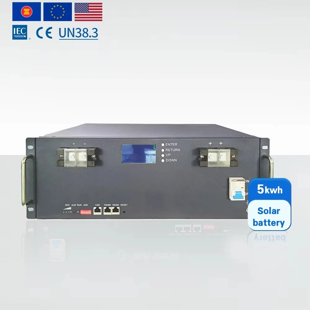 مصنع توريد بالجملة 48 فولت 100AH خادم الرف LiFePO4 البطارية الشمسية BMS 100A مناسبة للتخزين المنزلي