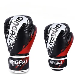 Guantoni da boxe bambino adulto in pelle PU Muay Thai Guantes De Boxeo Free Fight MMA Sandbag guanto da allenamento per uomo donna