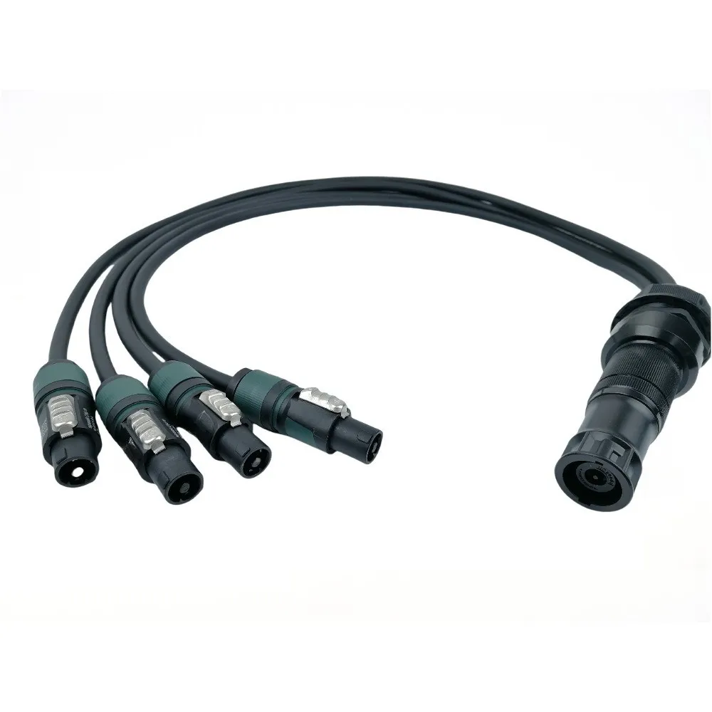 High Quality 4*4mm Speaker Cable Break Out for Speaker Line Array Audio Cable