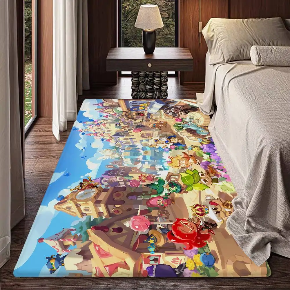 Anime Cookie Run K-Kingdom Kitchen Mat Kids Room Bedroom Decoration Balcony Anti-Slip Doormat Living Room Alfombra