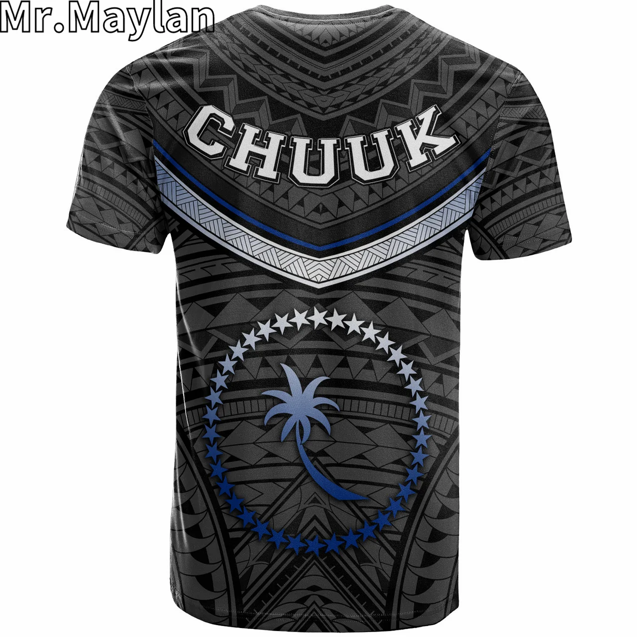 Custom 3D Chuuk Polynesian Hawaii T-Shirt Polynesian Authen Cultural Tribal Tattoo Tshirt Men Women Streetwear Unisex Tee Tops