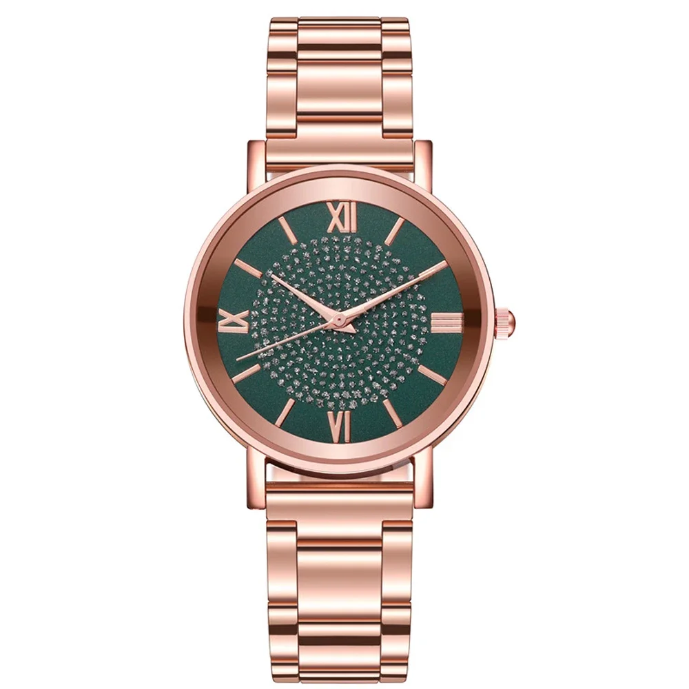 Reloj Vintage de lujo para mujer, reloj de pulsera de cuarzo para mujer, esfera de acero inoxidable, informal, nueva pulsera de moda, reloj para mujer y niña 2024