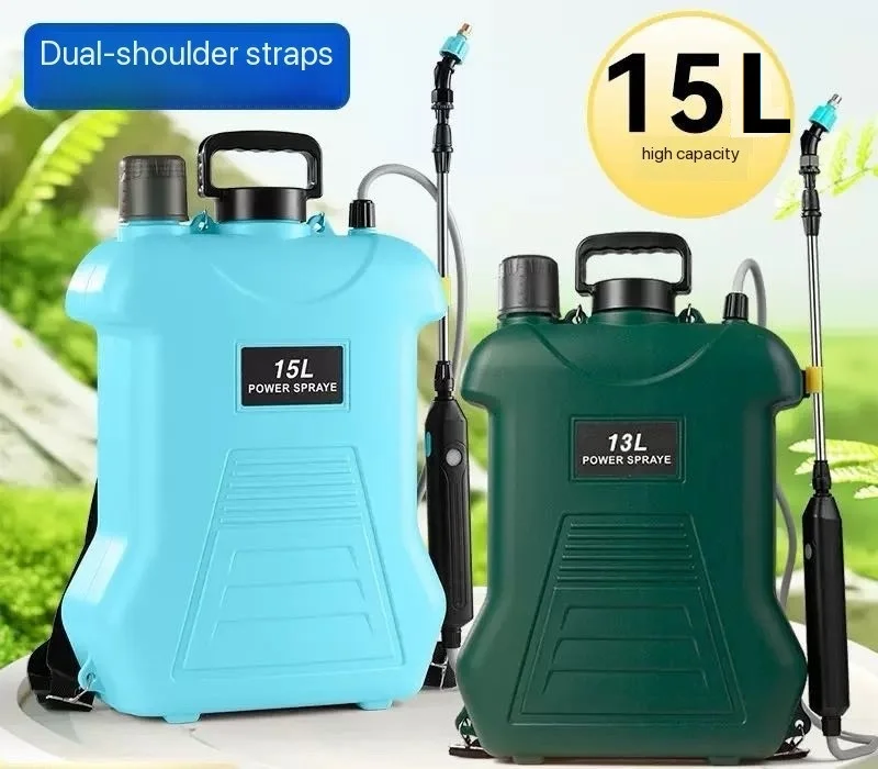 15 Liter Backpack Electric Sprayer New Agricultural High-pressure Fertilizer Sprayer Flower Watering and Disinfection