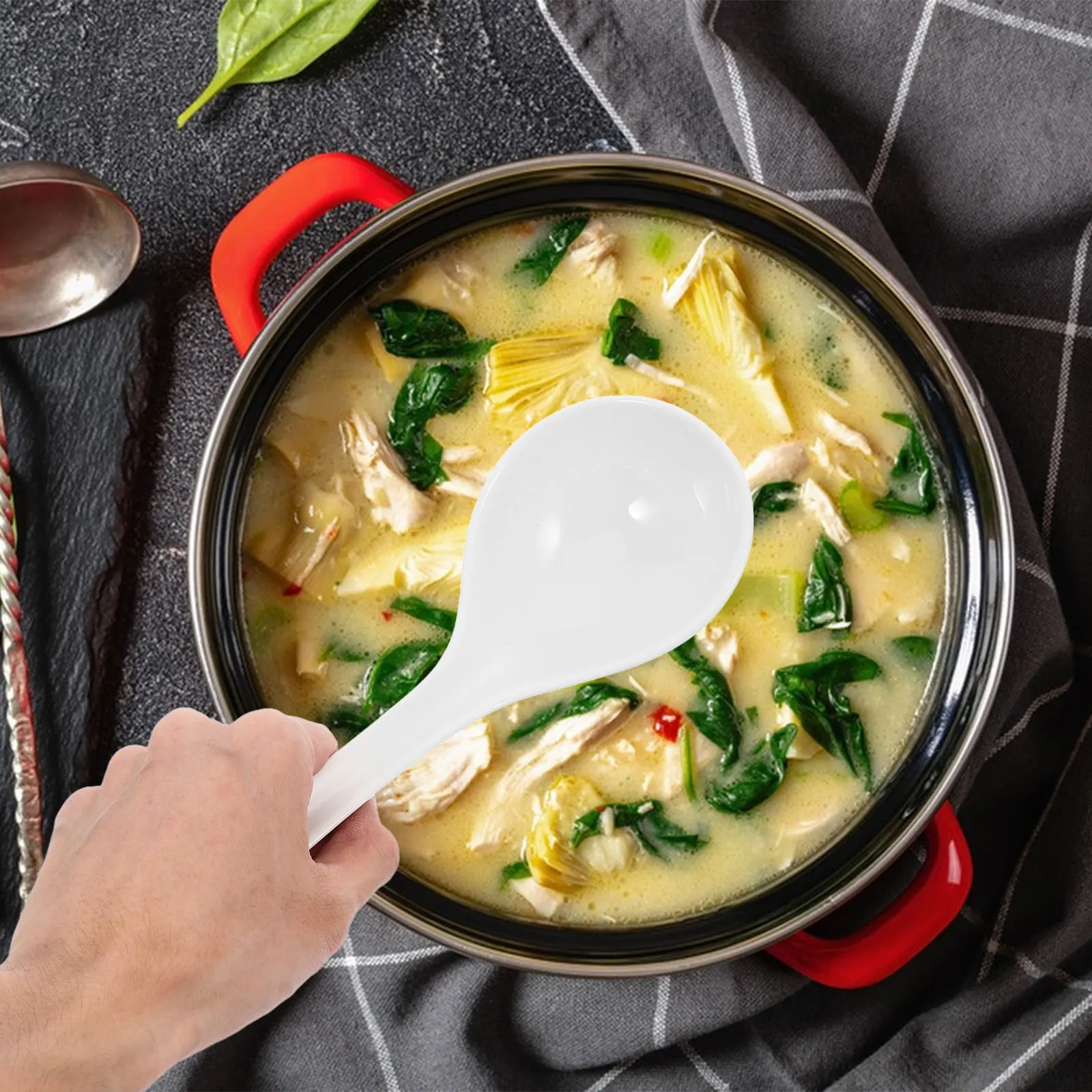 

Cooking Ladle Asian Soup Spoon Chinese Ramen Japanese Soba Spoons Cereal Dumpling Ceramic