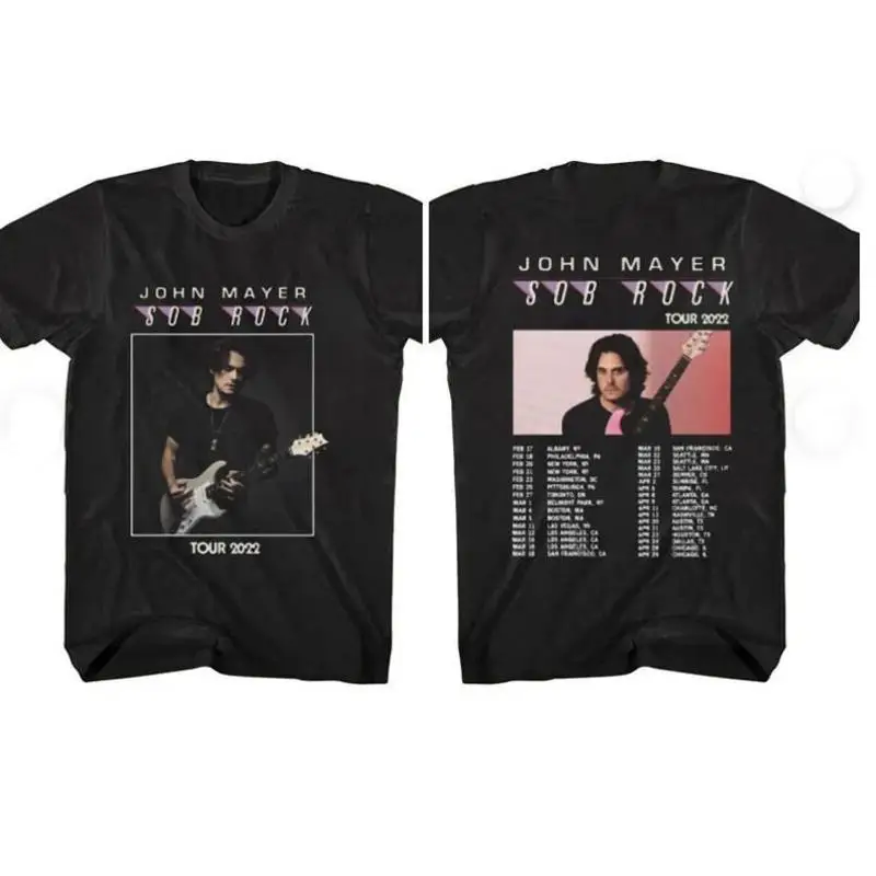 Camiseta del Tour John Mayer Sob Rock America, novedad de 2022