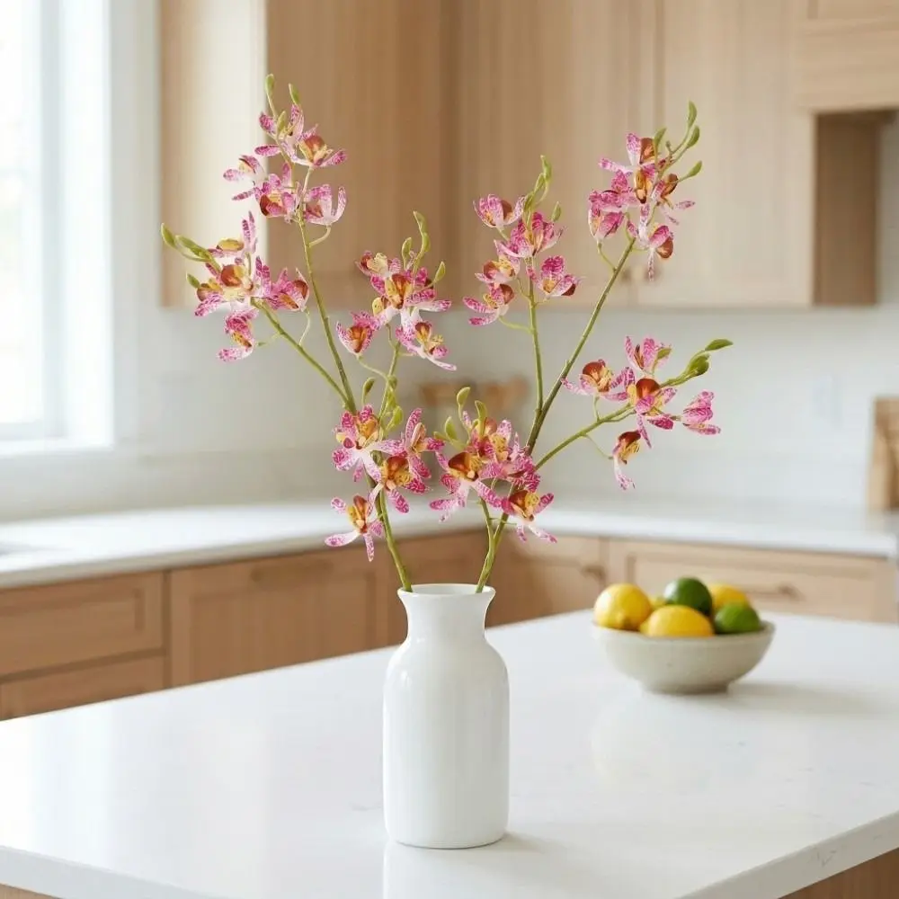 Small Butterfly Orchid Artificial Vanda Orchid Flower Handmade Real Touch Simulation Mini Orchid Artificial 72cm