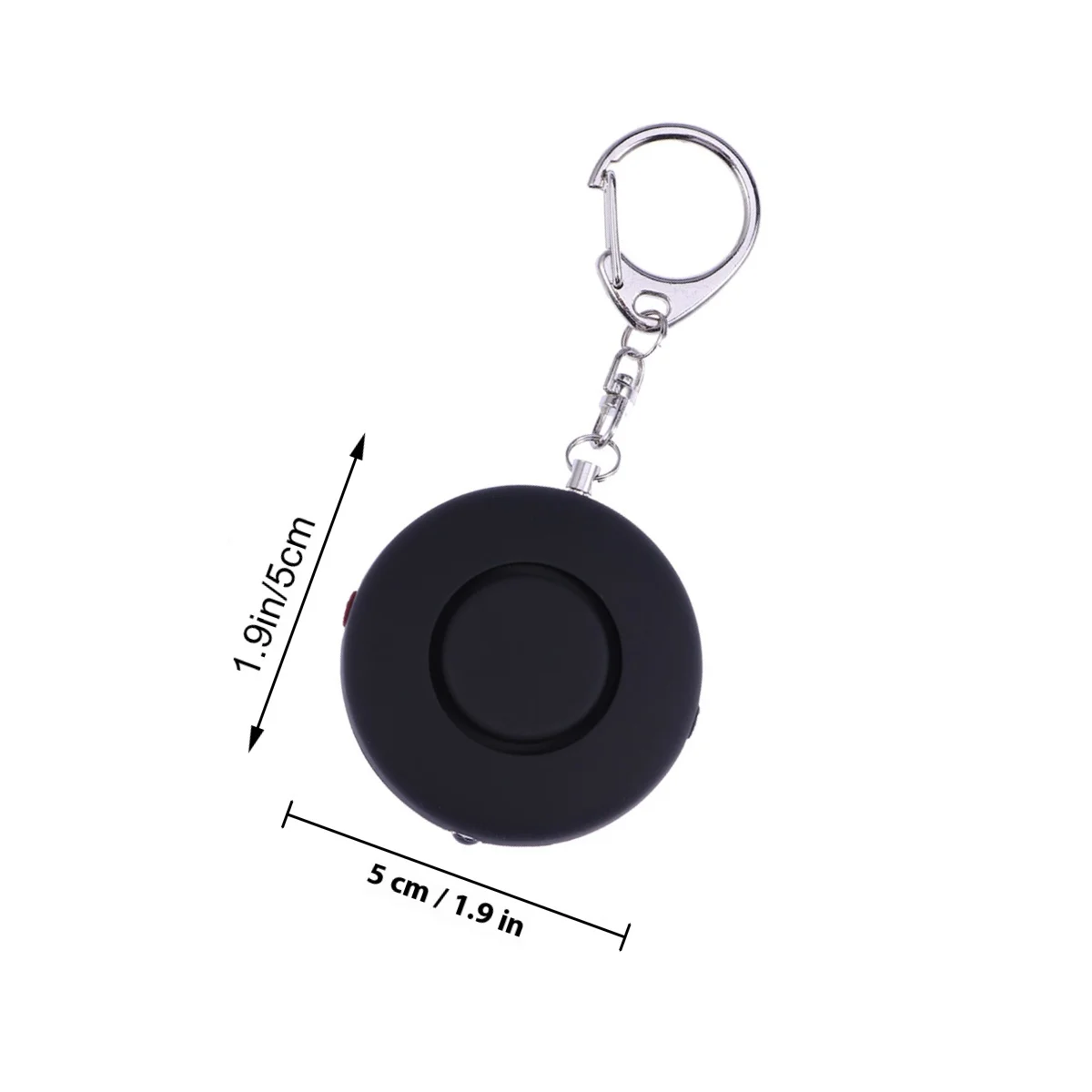 Personal Safety Emergency Alarm Loud 125Db Mini Keychain Panic Security Anti-Attack Sensor Black for Travel Children Women