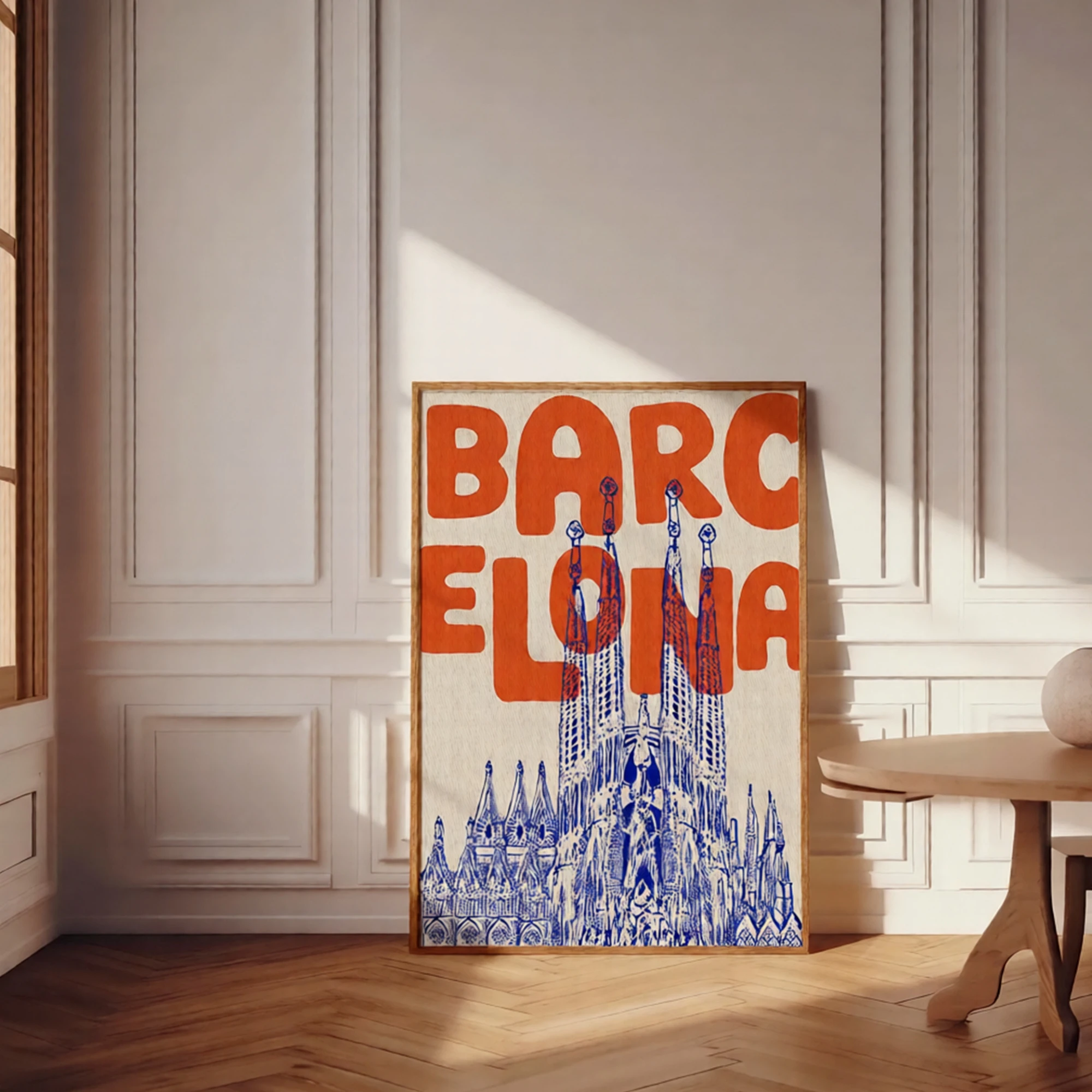 Barcelona Travel Poster Spain Wall Art Print Canvas Painting Poster Picture For Living Room,Bedroom Dining Room Home Decor image 4
