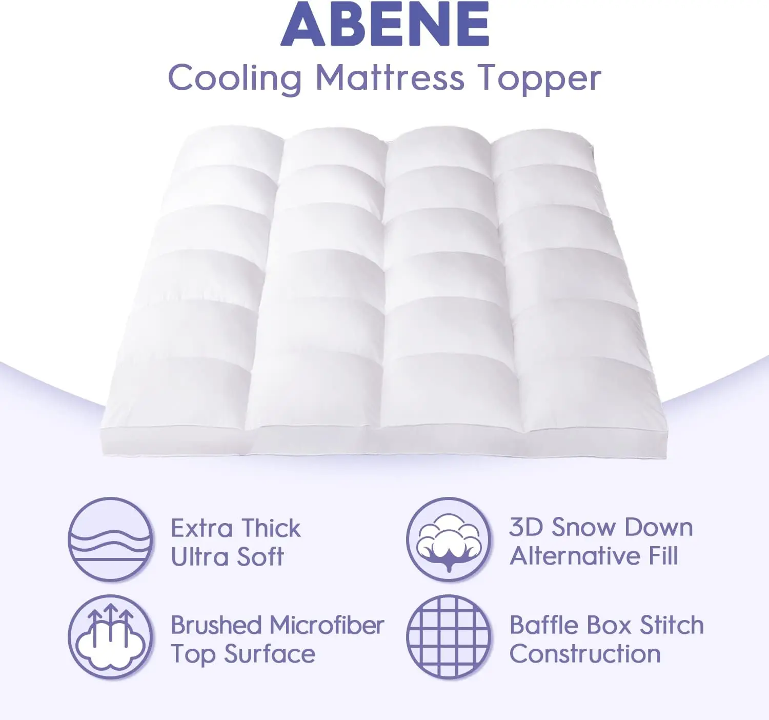 Mattress Topper Queen for Back Pain Relief, Extra Thick Mattress Pad Pillowtop, Soft Mattress Protector Cover with 8