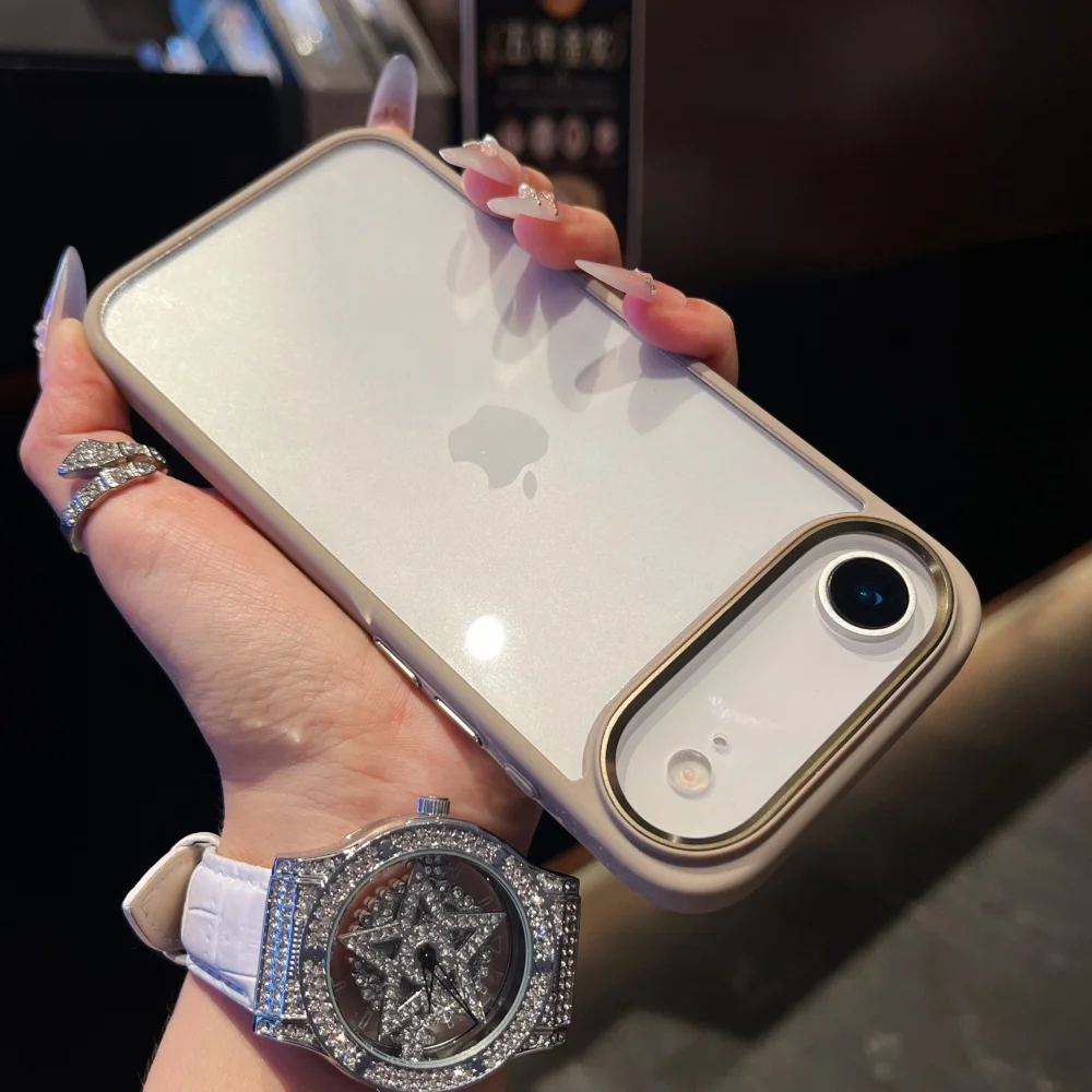Stoßfeste Transparente Acryl-Handyhülle für iPhone 18 17 Air 16 Pro Max Plus Kristallklare Hybrid-Schutzhülle mit Hartschale – Detail 11