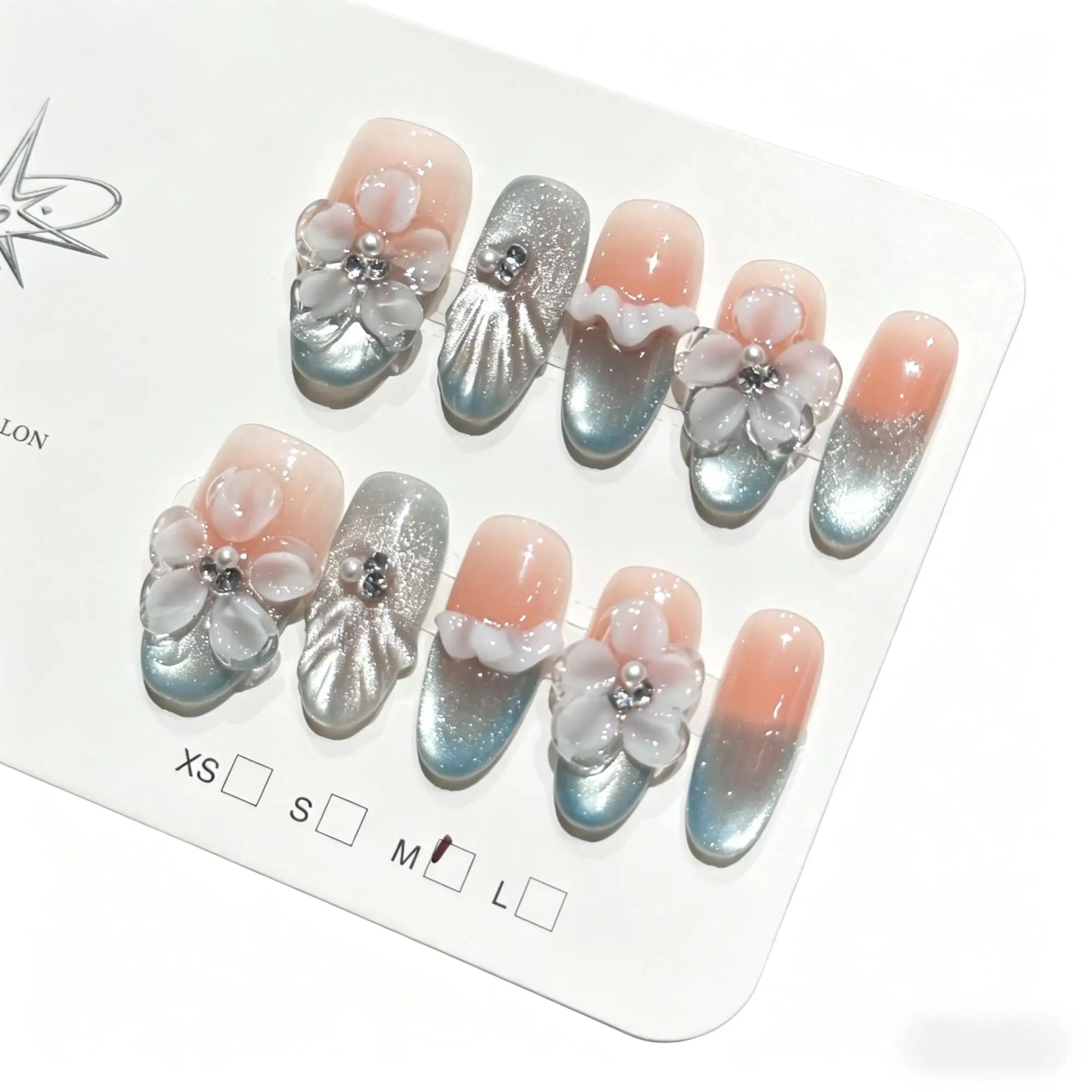 

Многоразовый набор мягких гелевых накладных ногтей для ежедневного использования, вечеринок, свадеб, отпуска, домашнего маникюра.