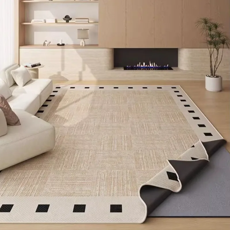 

Bedroom Bedside Carpet High-grade Foldable Double-layer Living Room Soft Rug Machine Washable Coffee Table Cloakroom Mat Ковер