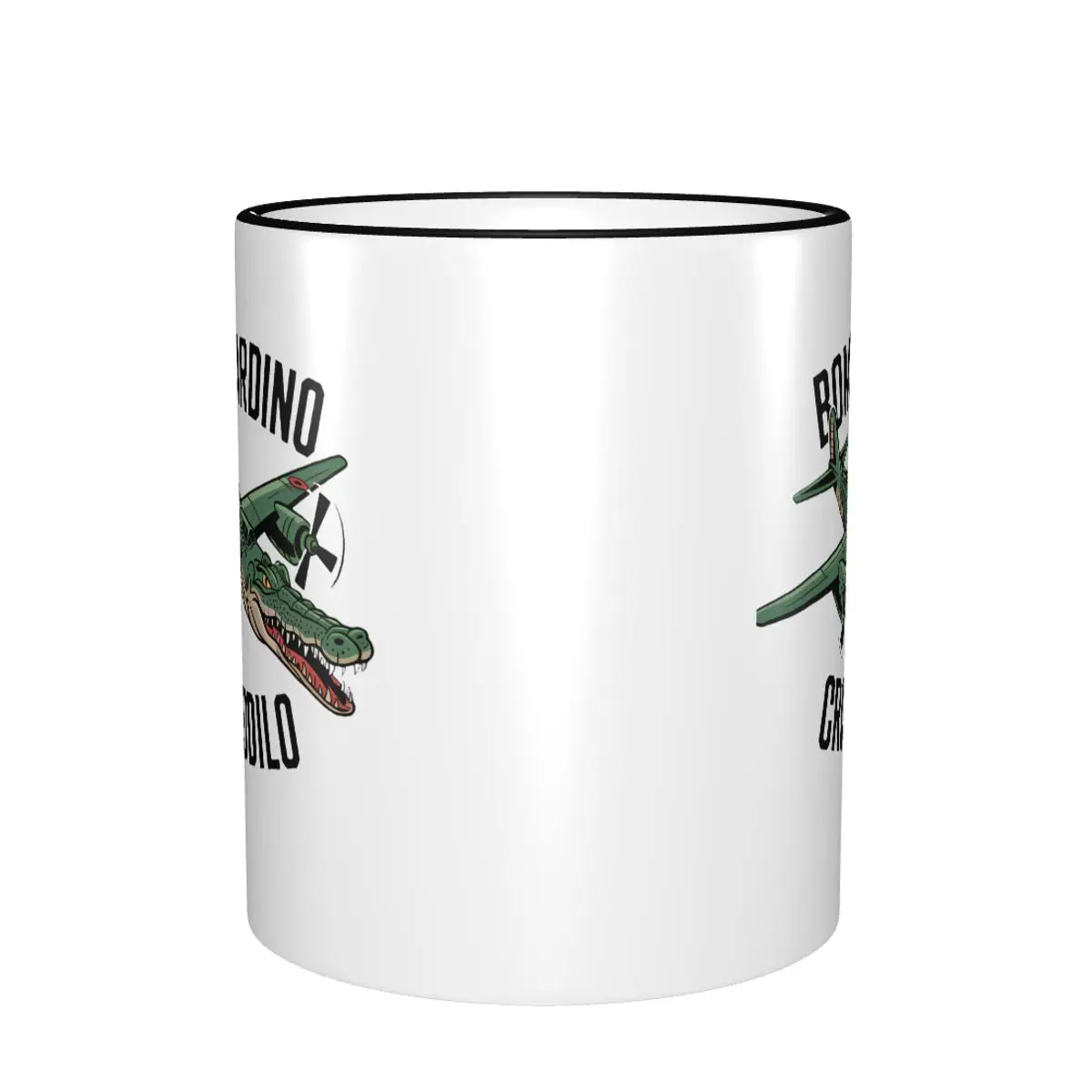 Funny Bombardiro Crocodilo Mugs Funny Italian Meme Brainrot Coffee Cup Christmas Gifts For Friends