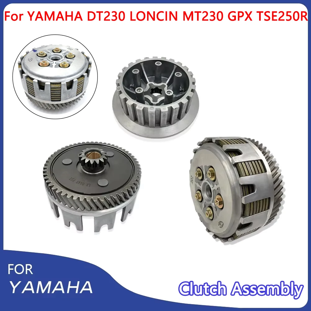 DT230 Clutch Assembly For YAMAHA LONCIN MT250 GPX TSE250R Clutch Center Inner Hub Clutch Center Sleeve Outer Cover Transmission