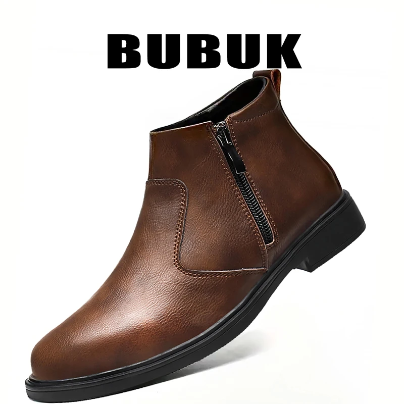 

Bubuk Новая официальная мужская обувь Простая мужская деловая повседневная обувь Деловые оксфорды, модная мужская обувь средней высоты, подходит для офиса, встреч, мероприятий - Всесезонная повседневная официальная обувь для мужчин