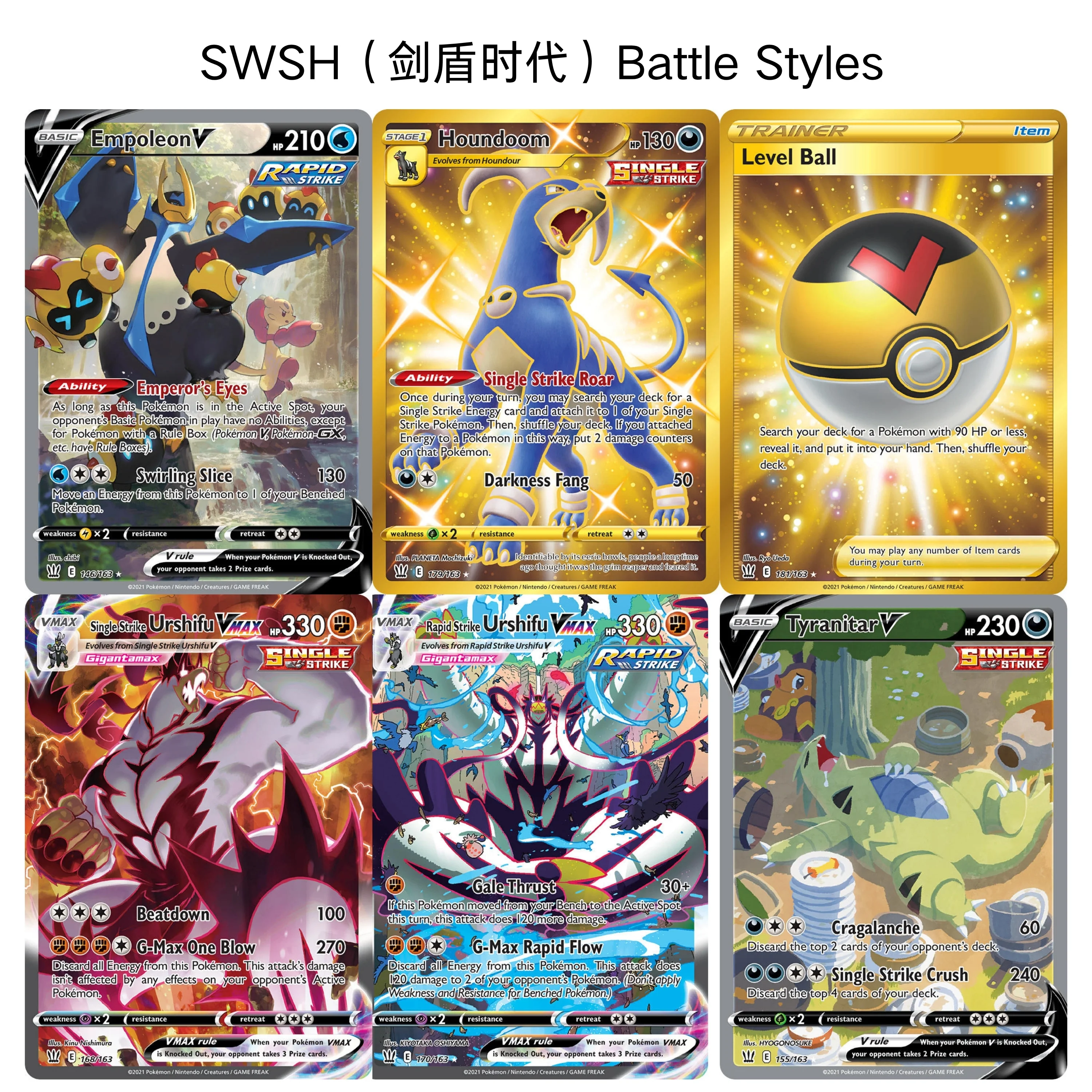 Top-Grade Rare Collectible PTCG Cards - SWSH Battle Styles Urshifu VMAX Proxy Collection pkm