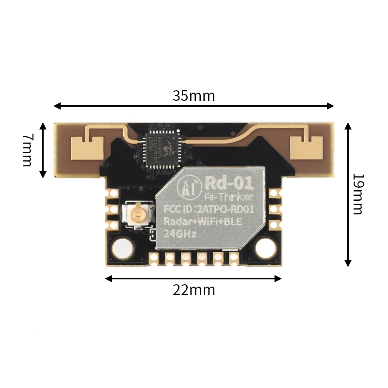 Rd 01 24G Radar ludzki moduł detekcja ruchu/radar + WiFi + moduł BLE czujnik fali milimetrowej Rd-01 moduł radarowy