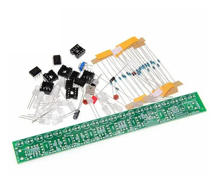 USB voice control music frequency spectrum LED car volume level indicator display production kit