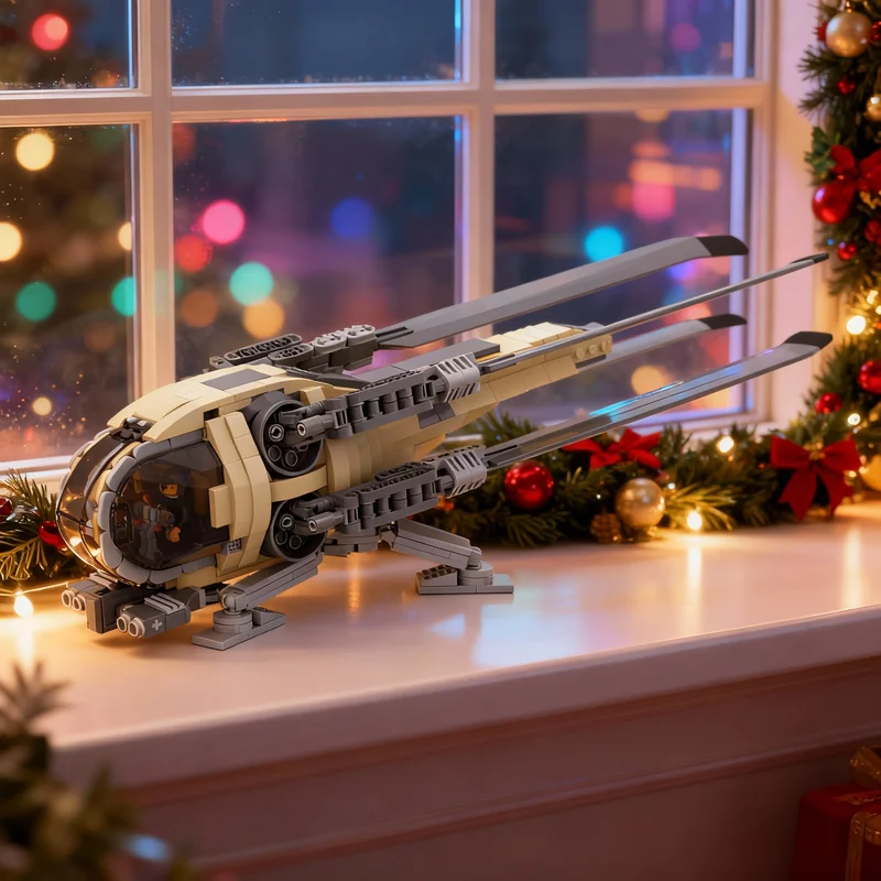 

865 деталей MOC Icons Fremen Ornithopter, версия 2, конструктор, архитектурная модель, рождественский подарок, развивающая игрушка, кирпичики для детей