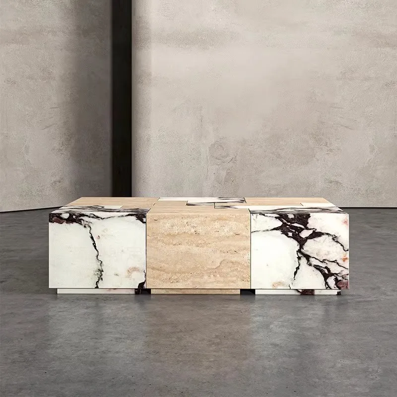 LMM coffee table creative light luxury modern simple living room home luxury stone coffee table