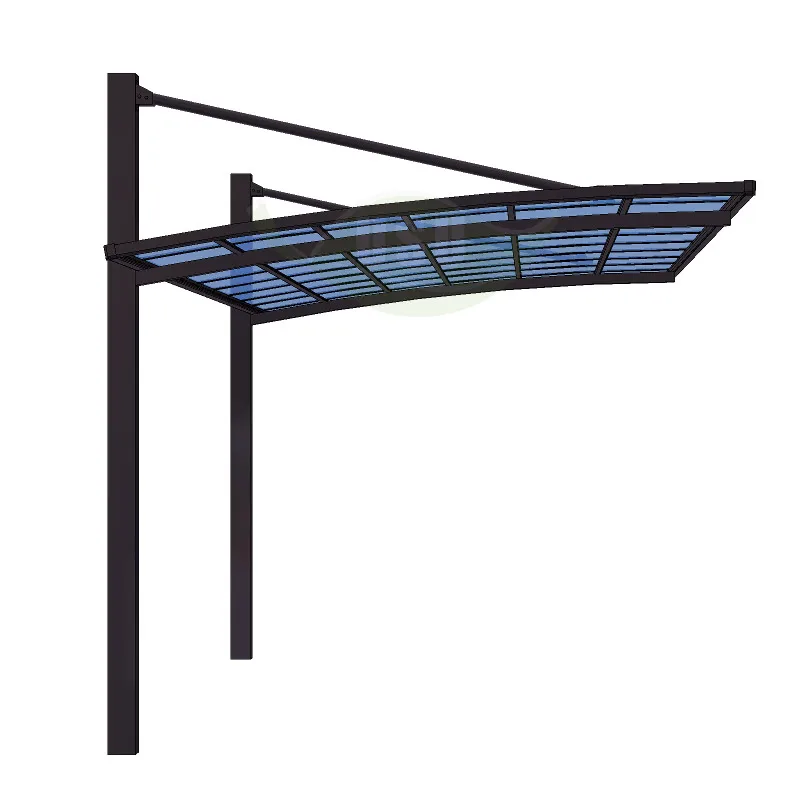 

Car Shelter Canopies Carports Garages Type Aluminium Customised Smoke Grey Metal Wood Key Frame Sail Color Parking Feature