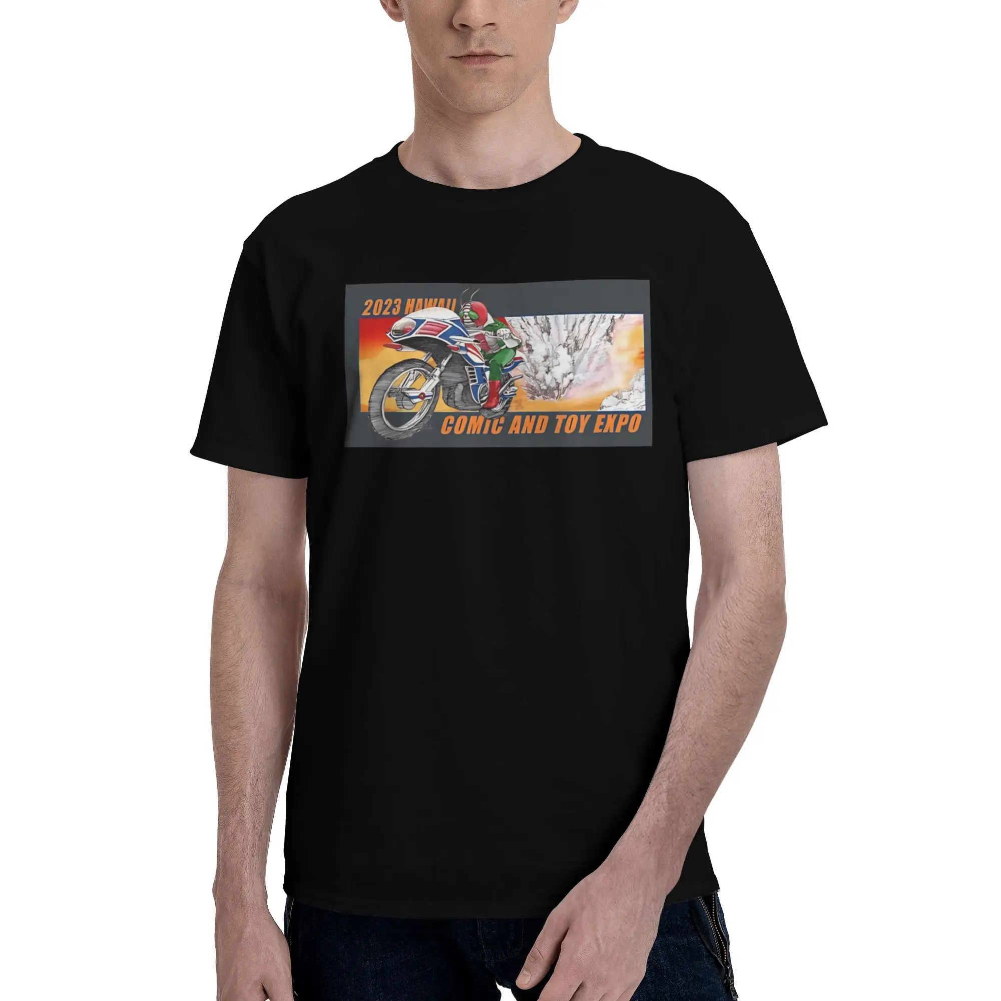 V3 Hurricaning  Funny 100% Cotton T-Shirt Bandai Kamen Rider Tees Tops For Men