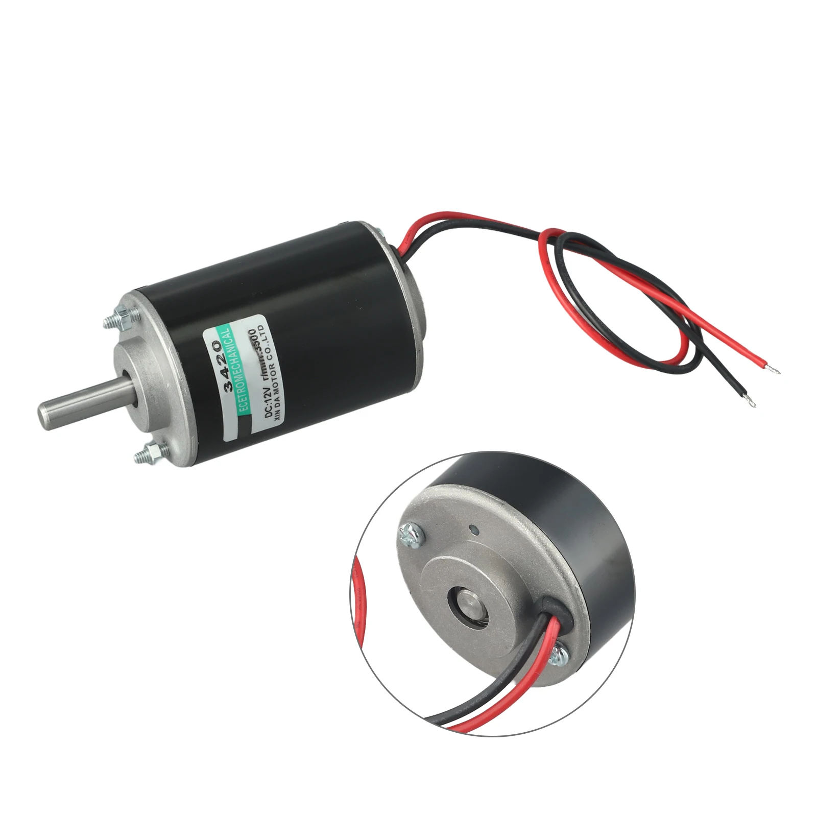 Brushed DC Motor 30W with 3500RPM Speed for DIY Applications Suitable for Marshmallow Machines Grinders and More