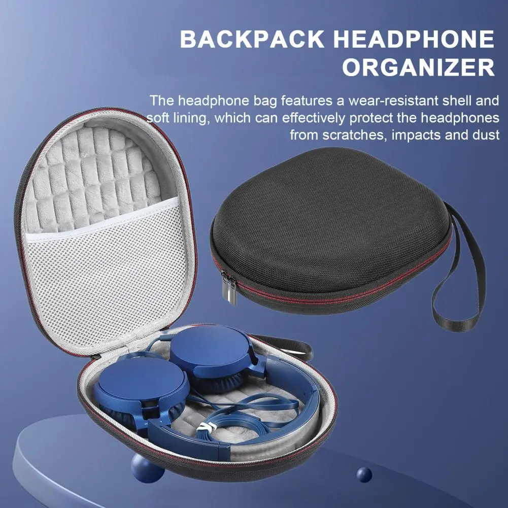 Estuche rígido para auriculares Jbl Mdr-xb550/mdr-xb650bt/b, estuche de transporte con bolsillo de malla, compatible con Bluetooth, a prueba de golpes