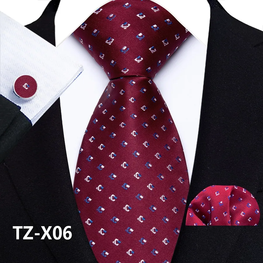 Klassisches Krawattenset für Herren, florales Paisley-Krawattenset mit Einstecktuch und Manschettenknöpfen, Vintage-Krawatte für Hochzeit, Business-Anzug-Accessoires – Detail 13