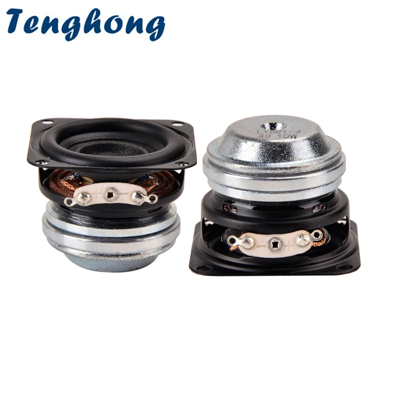 Tenghong 2 stücke 1,5 Zoll 40mm Audio Full Range Bass Lautsprecher 4 Ohm 10W Bluetooth starker Neodym Lautsprecher