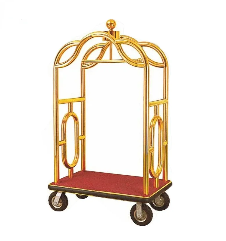 

Best Sale Luxury Lobby Luggage Trolley Multifunctional Luggage Carrier
