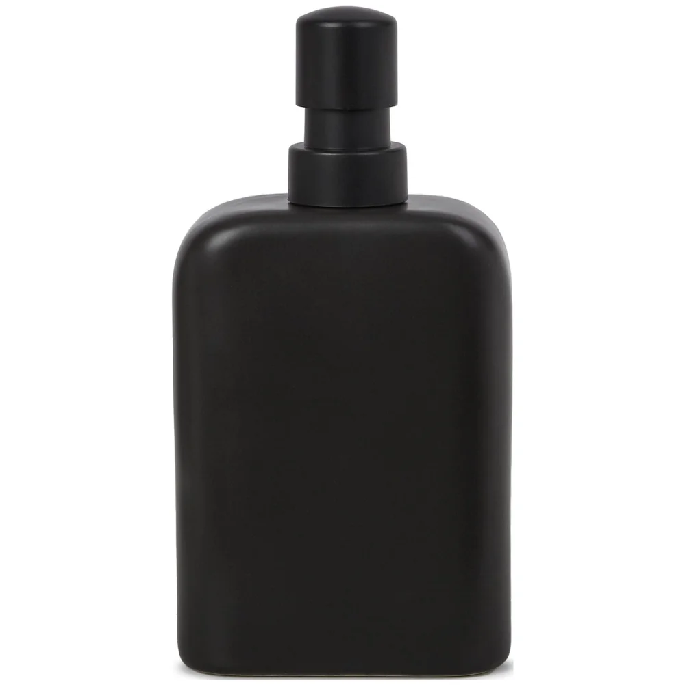 مضخة صابون سائل من السيراميك مع علبة مدمجة ومنظم حمام المطبخ مقاوم للصدأ وسهل التنظيف وموزع 2 في 1