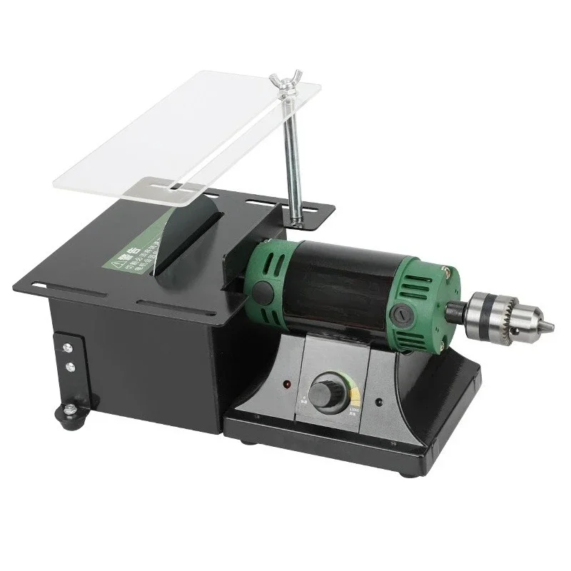 Multifunctional jade engraving machine table mill small cutting machine table saw Wenwan woodworking grinding polishing tool