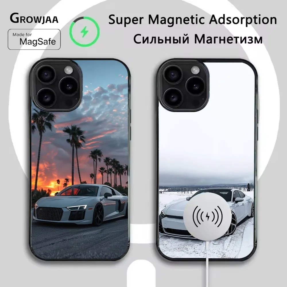 

Car For A-Audis R-S Sport Phone Case For iPhone 16e,16,15,14,13,12,11,Plus,Pro,Max,Mini Magsafe Magnetic Wireless Charging